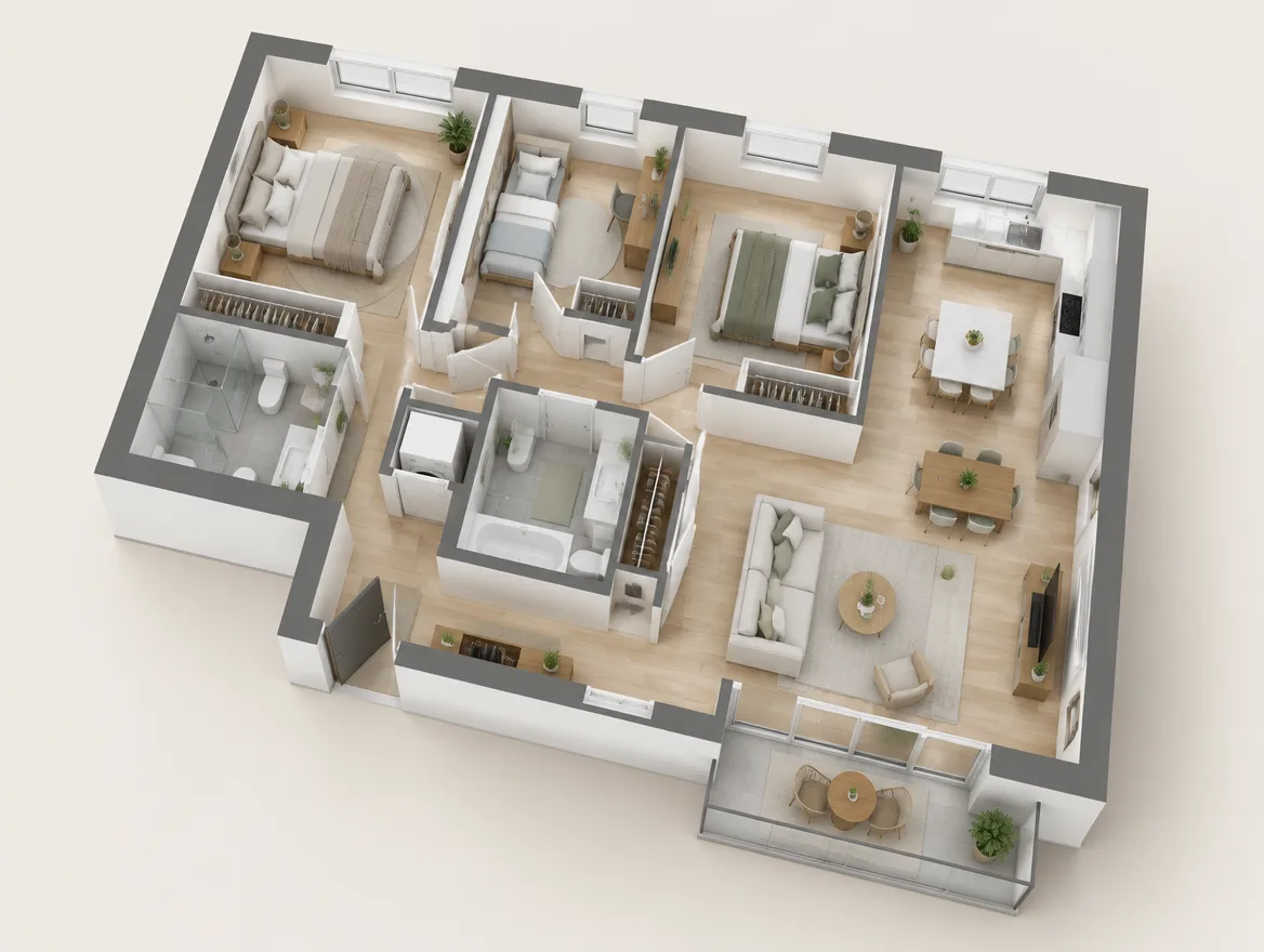 3D-Grundriss